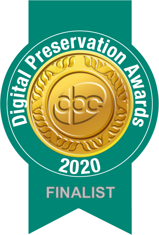 Digital Preservation Awards 2020 finalist ribbon